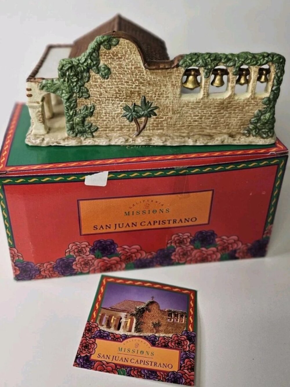 Vtg Mervyn’s California MISSION SAN JUAN CAPISTRANO Lighted Papers OG Box 1997